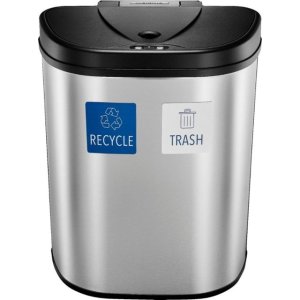 Insignia™18 Gal. Automatic Trash Can with Recycle and Waste Divider
