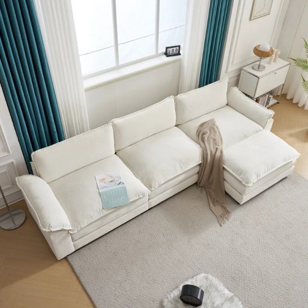 Shonn 120.08'' Pillow Top Arm Modular Sofa