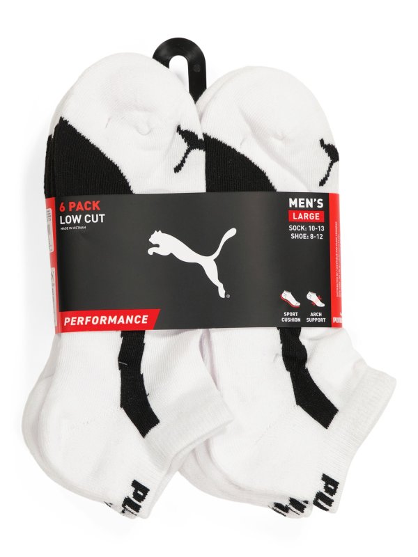 6pk Men's Low Cut Athletic Socks | Clothing | Marshalls