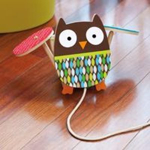 Skip Hop Treetop Friends Flapping Owl Pull Toy