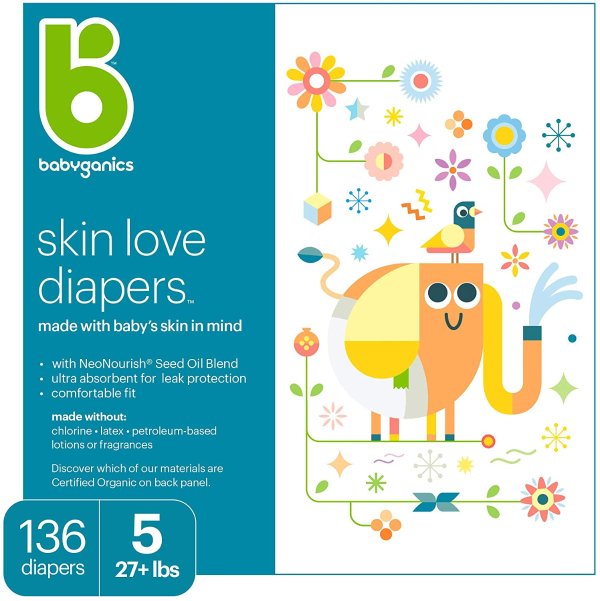 Ultra Absorbent Diapers, Size 5, 136 count