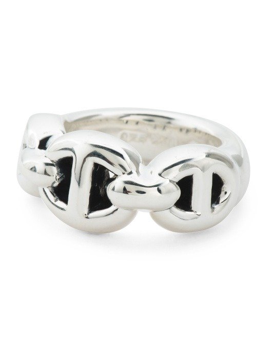 Made In Mexico Sterling Silver Triple Links Ring