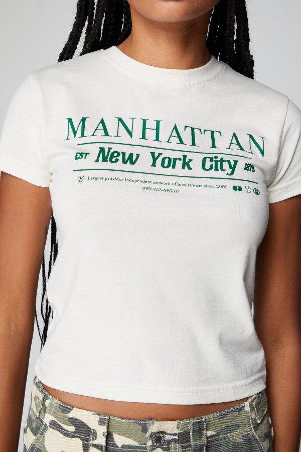 曼哈顿紧身上衣T恤
