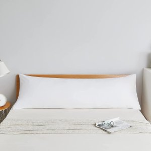 Acanva Fluffy Bed Sleeping Side Sleeper Body Pillow Insert, 20” x 60” (Pack of 1), White