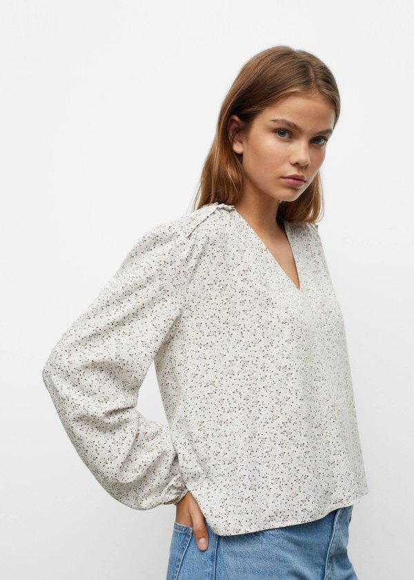 Floral print blouse - Teenage girl | Mango Teen USA