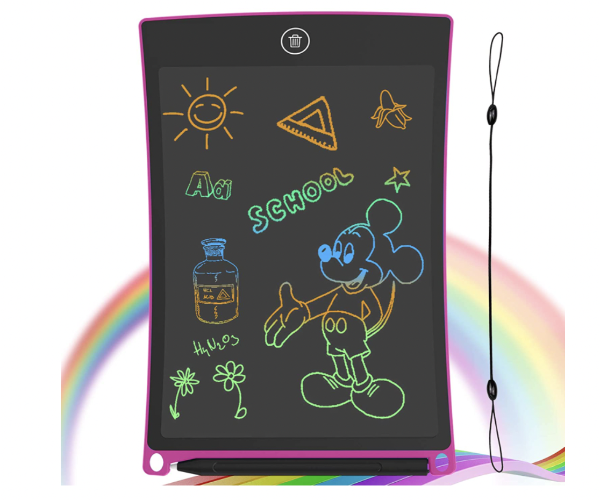 GUYUCOM 儿童LCD电子涂写板，8.5英寸大屏幕，粉色