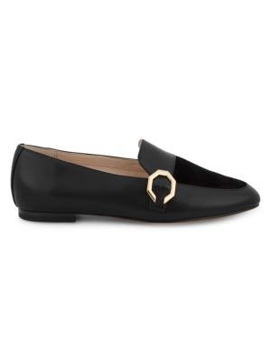 Teresa Leather & Suede Panel Loafers