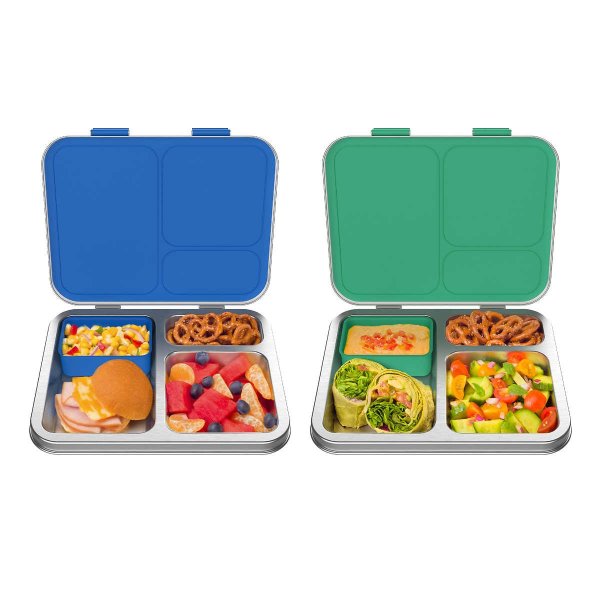 Kids Stainless Steel Lunch Box, 2-pack