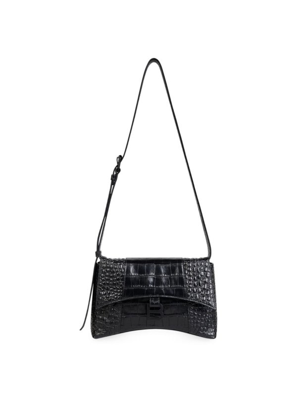 Downtown X-Small Crocodile Embossed Shoulder Bag