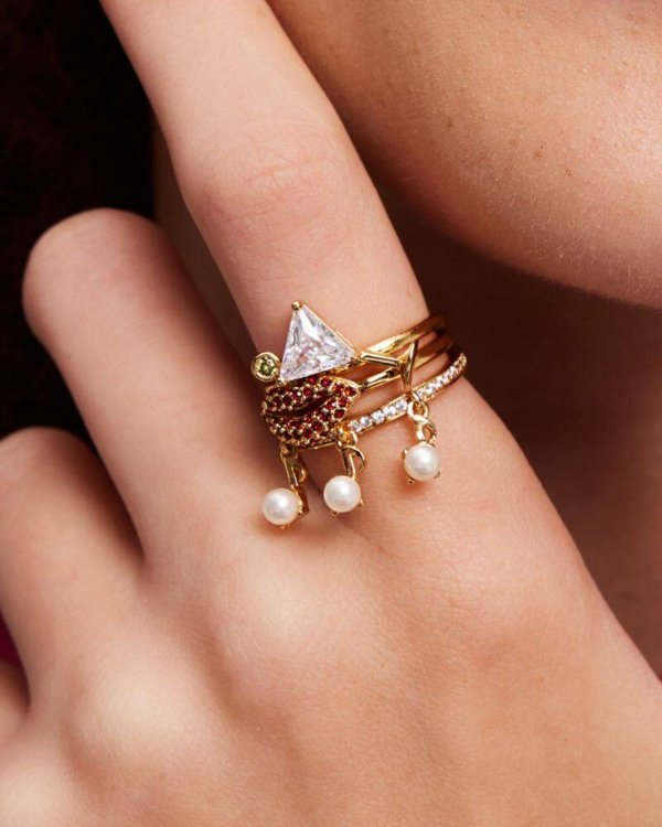 Hit The Town Charm Stacking Rings