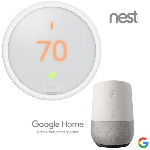 Learning Thermostat E 智能温控器 + Google Home 智能音箱