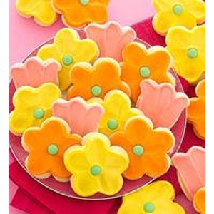 Frosted Flower Cutout Cookies 