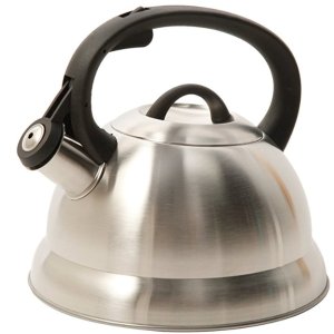 Mr. Coffee Flintshire Stainless Steel Whistling Tea Kettle, 1.75-Quart