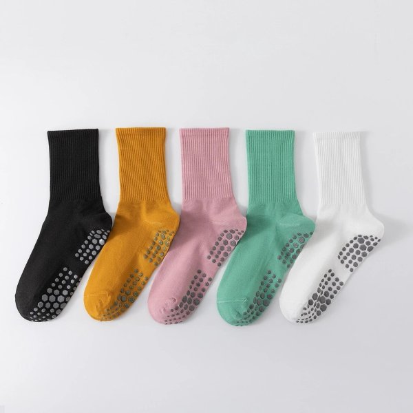 5pairs Anti-slip Yoga Socks