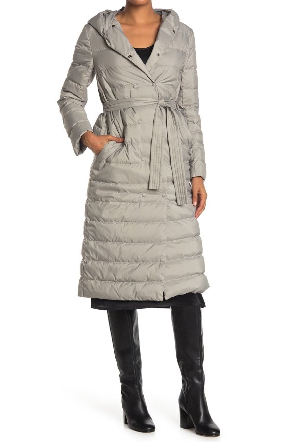 Feather Double Puffer Coat