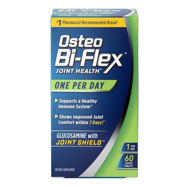 Osteo Bi-Flex One Per Day, Glucosamine Joint Health Supplement with Vitamin D, Coated Tablets, 60 Count