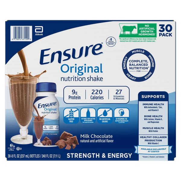 Original Nutrition Shake, 8 fl. oz, 30-pack, Milk Chocolate