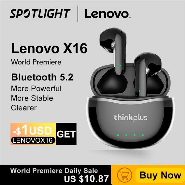 X16 Headphone Bluetooth 5.2 Tws Wireless Earbuds