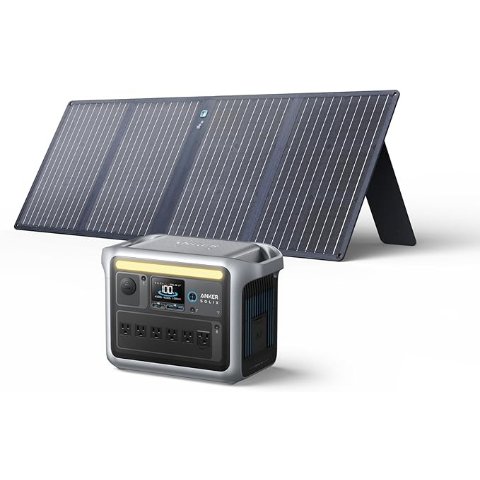 SOLIX C1000 便携电站+ 100W 太阳能板
