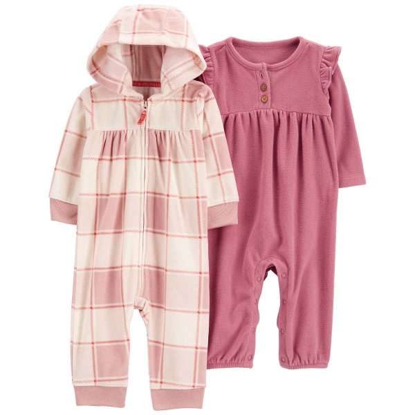Infant 2-pack Jumpsuit, Pink