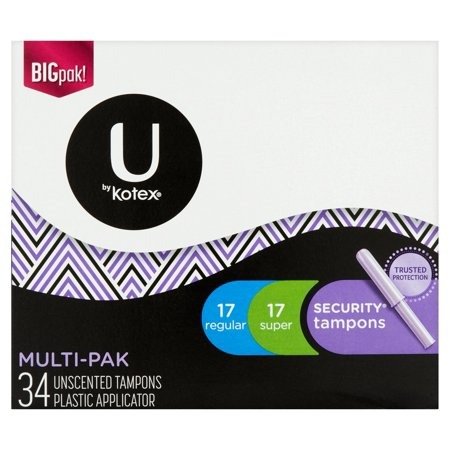 Security Tampons, Multi Pak, Regular and Super Absorbency, Unscented 34 Count - Walmart.com