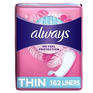 $6.99Always Thin Daily Wrapped Liners, Unscented, 162 count