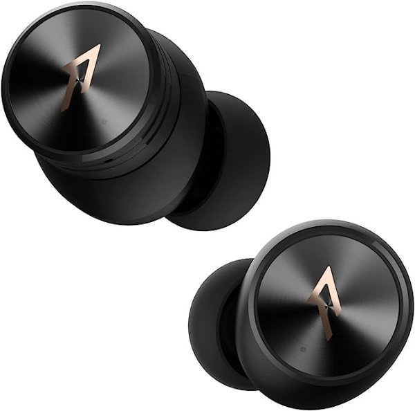 PistonBuds Pro Hybrid Active Noise Canceling Wireless Earbuds, Bluetooth 5.2 Headphones, 12 Studio-Grade EQs, AAC, 30h Playtime, 4 Mics with DNN, Gaming Mode, IPX5, Black