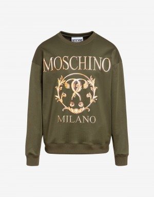 Roman Double Question Mark technical sweatshirt - Fleecewear - Clothing - Men - Moschino | Moschino Shop Online