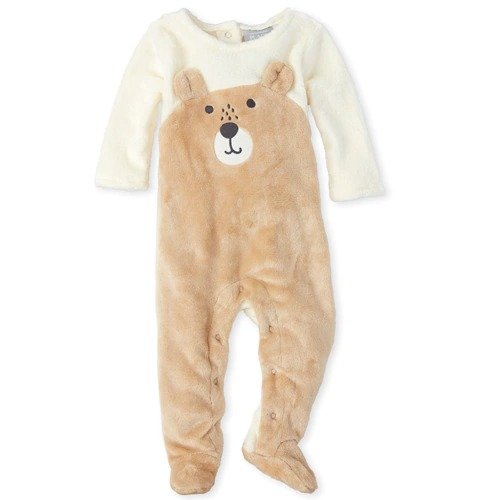 Baby Boys Bear Friends Furry Coverall