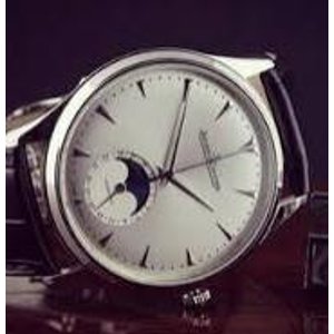 Jaeger LeCoultre Master Silver Dial Leather Men's Watch Q1368420 