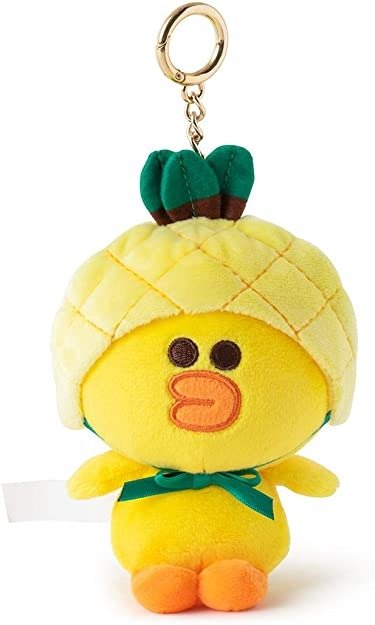 Fruity Collection Character Cute Plush Stuffed Animal Snap Keychain for Women and Girls