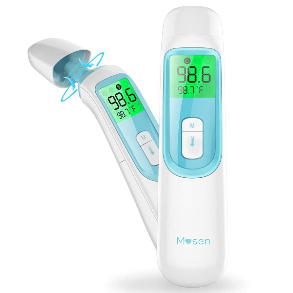 Baby Thermometer, Thermometer for Fever Ear and Forehead, Kid and Adult Thermometer,4 Modes Digital Medical Infrared Thermometro for Body, Surface and Room