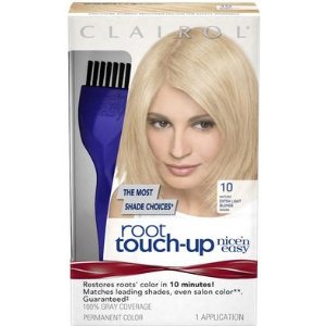 Clairol Nice 'n Easy Root Touch-Up 10极浅金色染发剂1套