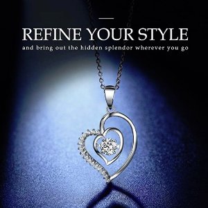 Sable Pendant Necklace With Floating Crystal @ Amazon