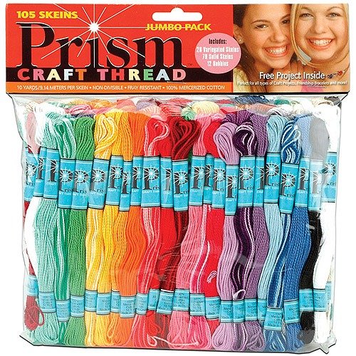 Prism Craft Thread Jumbo Pack 9.14 Meters 105/pkg, Assorted Colors