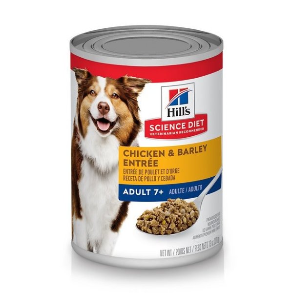 Adult 7+ Chicken & Barley Entree Canned Dog Food, 13-oz, case of 12 - Chewy.com