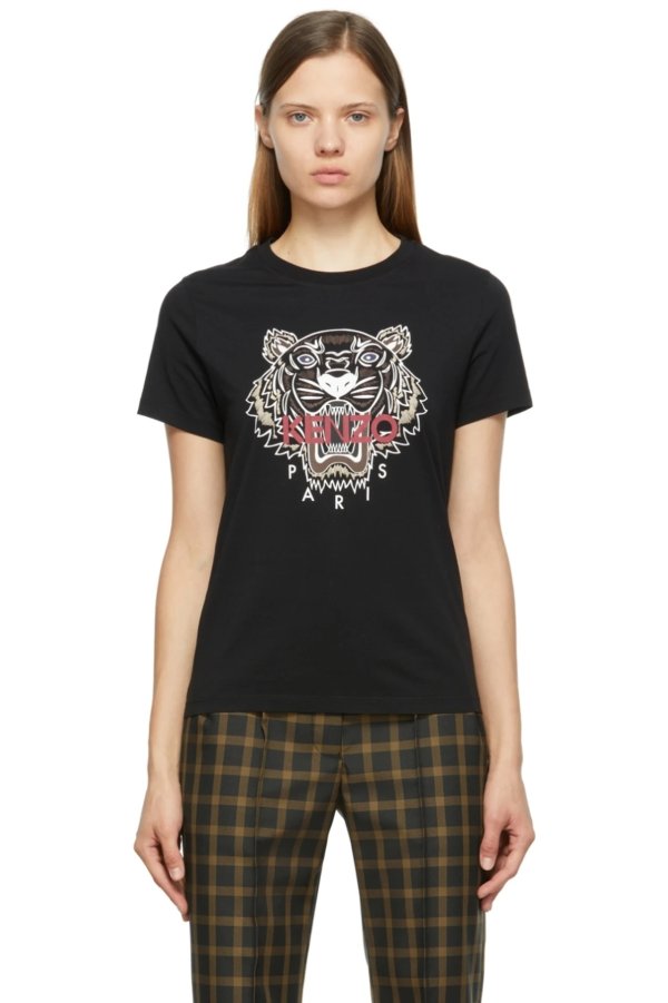 Black & Burgundy Tiger Classic T-Shirt