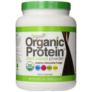Orgain Organic Protein Plant-Based Powder, Creamy Chocolate Fudge, 2.03 Pound