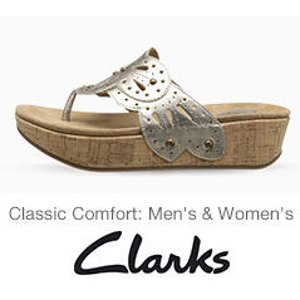 6PM.com 精选Clarks 鞋子折上折热卖