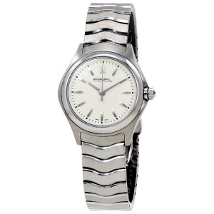 EBEL Wave White Dial Stainless Steel Ladies Watch 1216192