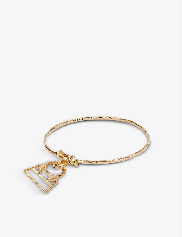 Le Chiquito bag-charm brass bracelet