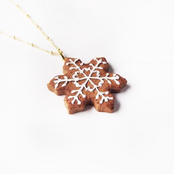 Snowflake Cookie Necklace from Apollo Box