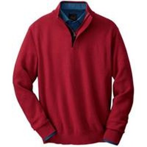  Jos. A. Bank Men's Cotton Half-Zip Sweater 