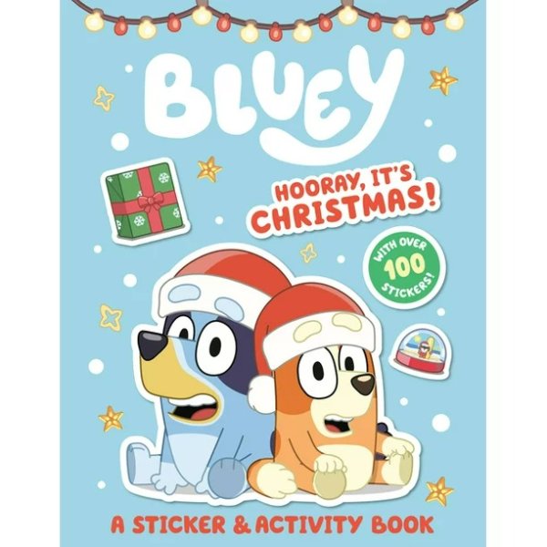 Bluey: Hooray, It's Christmas!: A Sticker & Activity Book (Paperback)