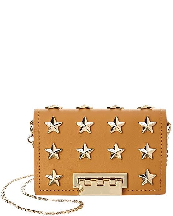 Women's Star Stud Earthette Card Case with Chain