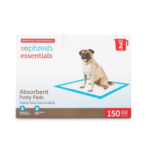 So Phresh Essentials Absorbent Potty Pads for Dogs, Count of 150 | Petco