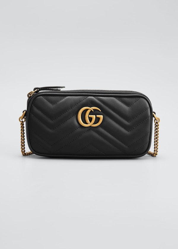 GG Marmont 2.0 Mini Matelasse Chain Wallet Bag