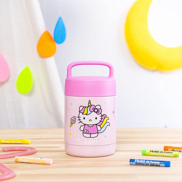 Hello Kitty Kids' Vacuum Insulated Stainless Steel Food Jar with Carry Handle,