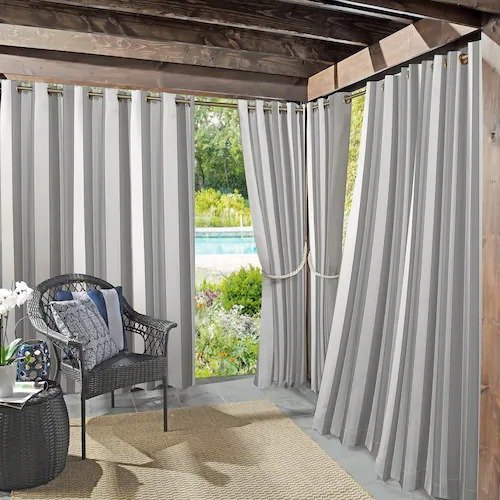 Valencia Cabana Stripe Indoor/Outdoor UV Protectant Curtain Panel