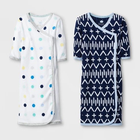 Baby Boys' 2pk Dot Gowns